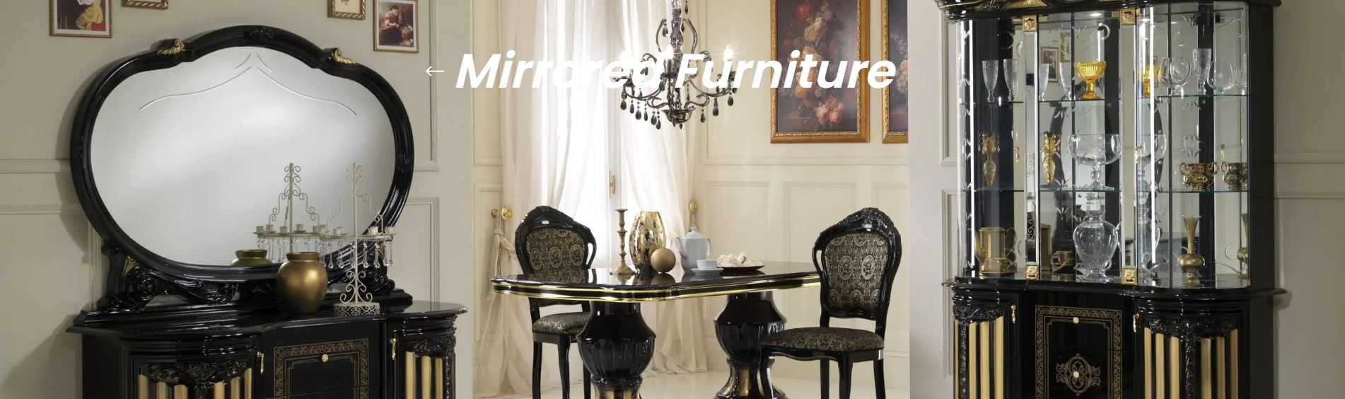 mirrored furniture