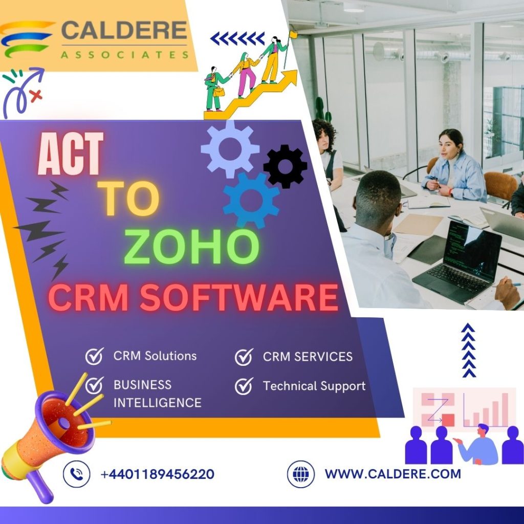 Act to zoho crm software by caldere