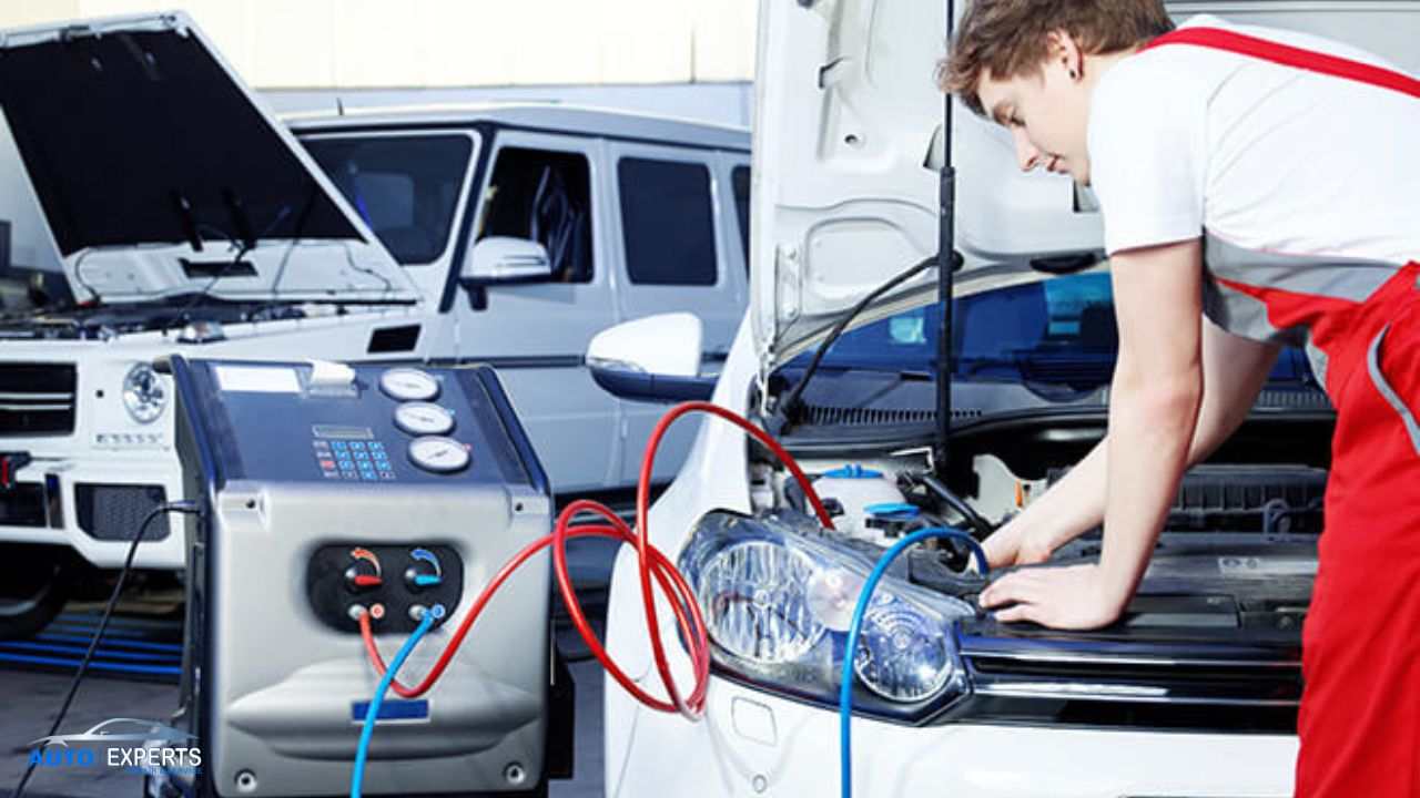 Auto AC system repair