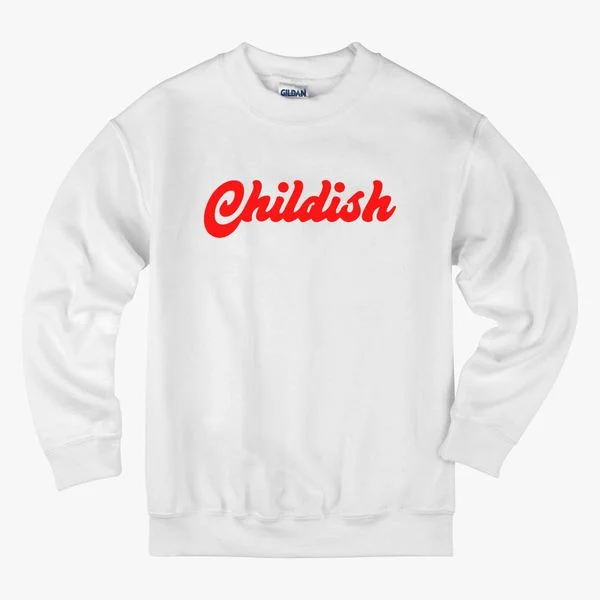 Childish clothing shop and sweatshirt