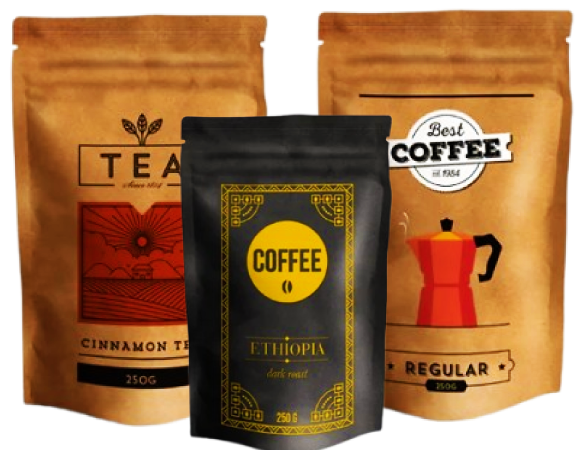 coffee bag packaging template