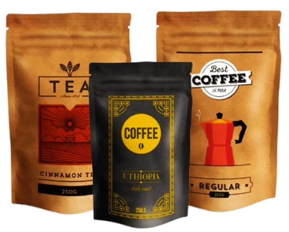 coffee bag packaging template