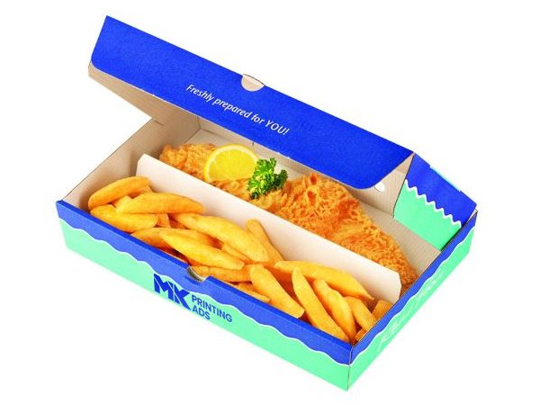 Bulk Fish and chips packaging