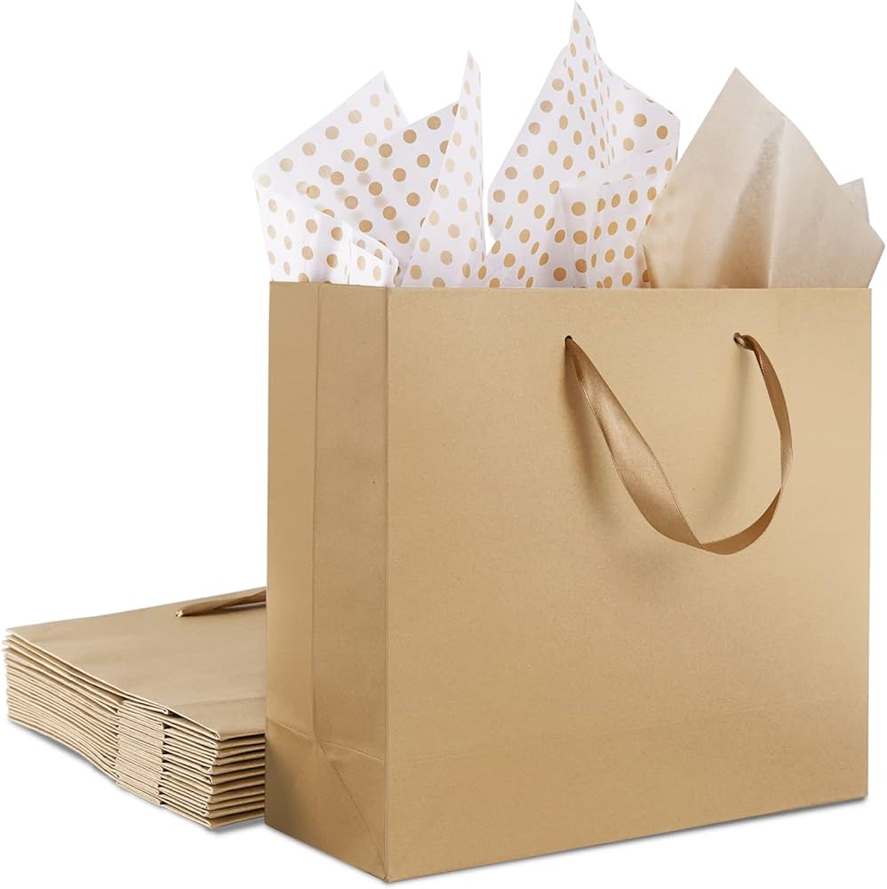 kraft paper shopping bags